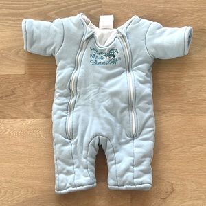Baby Merlin's magic sleep suit. 0-6 months, Small. Blue